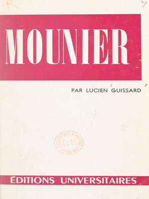 cover image of Emmanuel Mounier